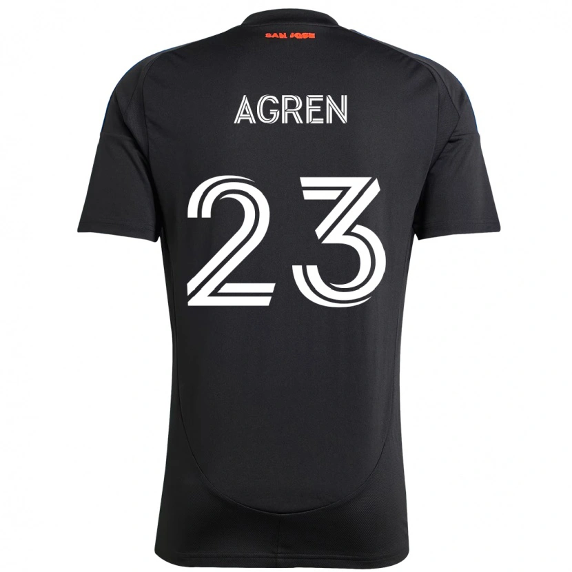 Danxen Mujer Camiseta Oskar Agren #23 Blanco Rojo 1ª Equipación 2025/26 La Camisa México