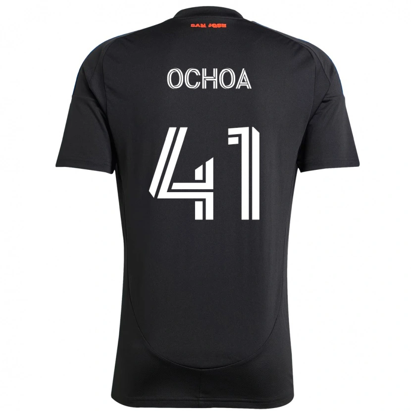 Danxen Mujer Camiseta Emmanuel Ochoa #41 Blanco Rojo 1ª Equipación 2025/26 La Camisa México