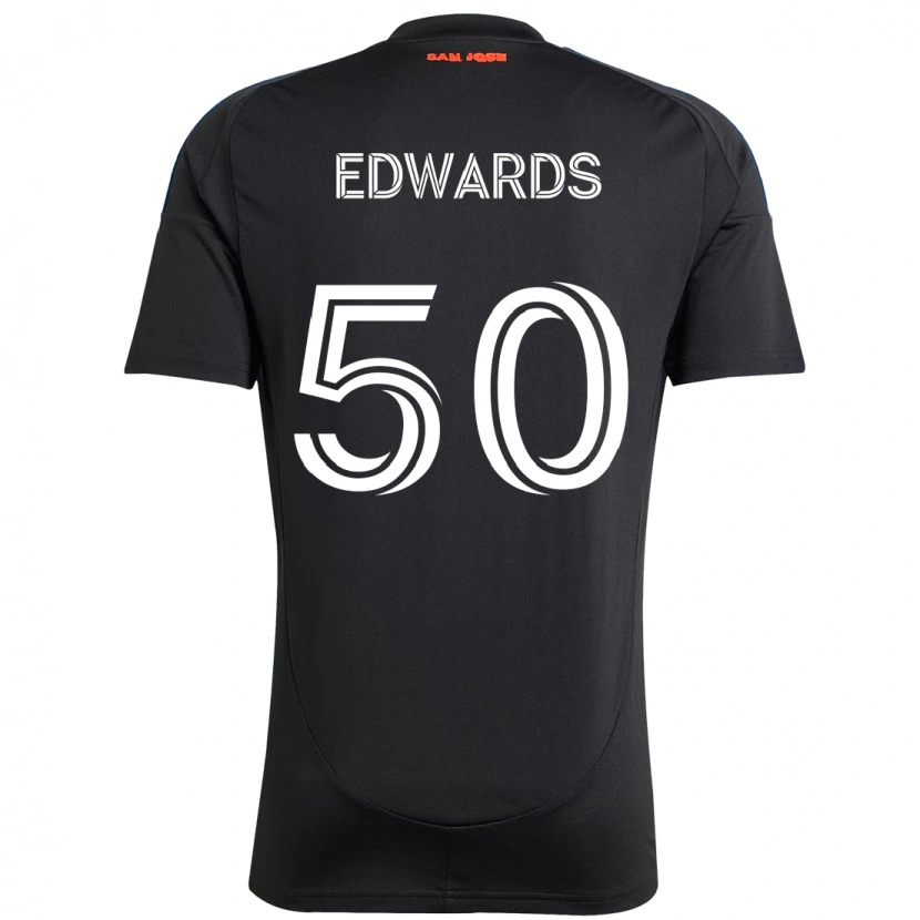 Danxen Mujer Camiseta Aaron Edwards #50 Blanco Rojo 1ª Equipación 2025/26 La Camisa México
