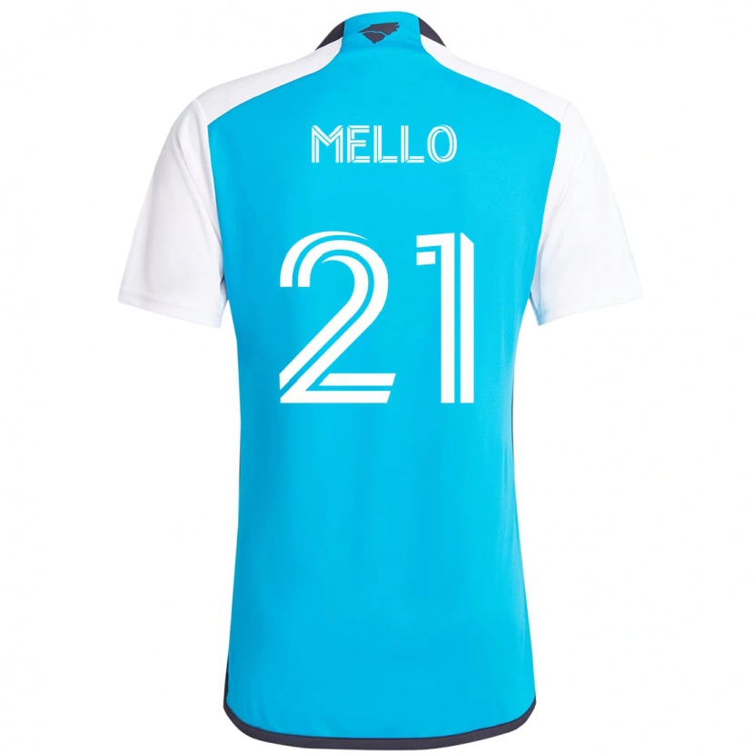 Danxen Mujer Camiseta Vinicius Mello #21 Negro Blanco 1ª Equipación 2025/26 La Camisa México