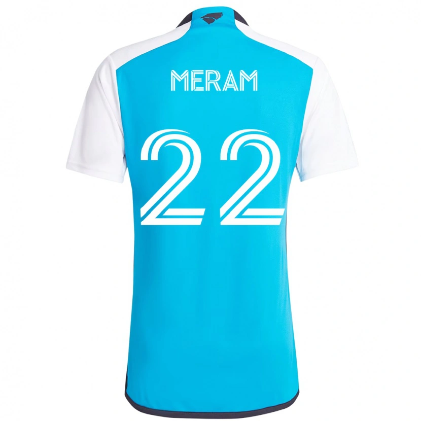 Danxen Mujer Camiseta Justin Meram #22 Negro Blanco 1ª Equipación 2025/26 La Camisa México