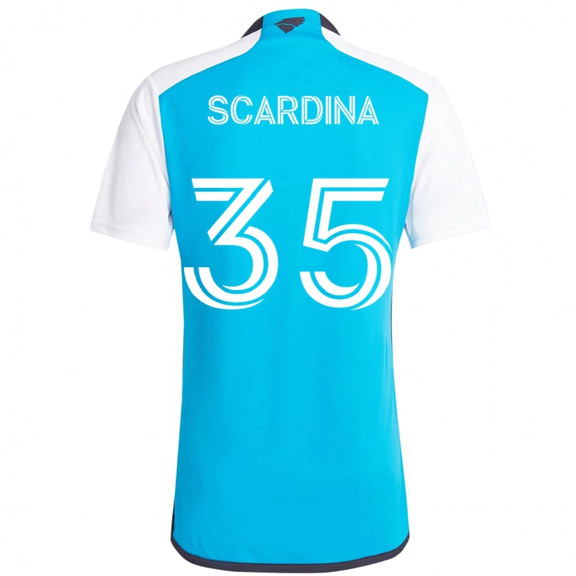 Danxen Mujer Camiseta Nick Scardina #35 Negro Blanco 1ª Equipación 2025/26 La Camisa México