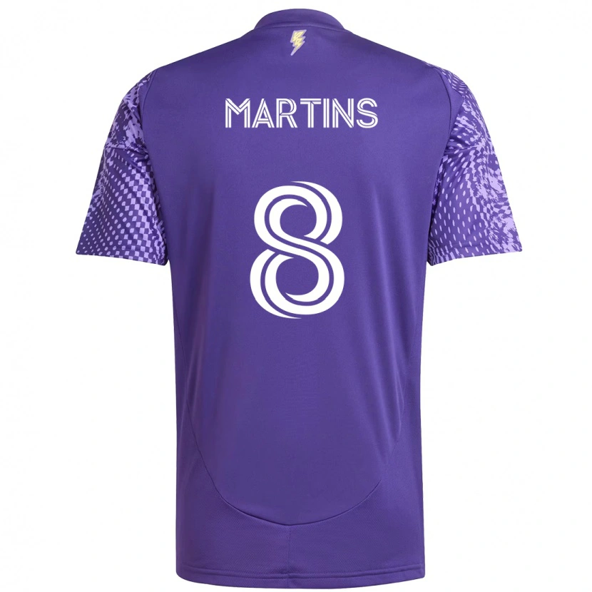 Danxen Mujer Camiseta Felipe Martins #8 Morado Blanco 1ª Equipación 2025/26 La Camisa México