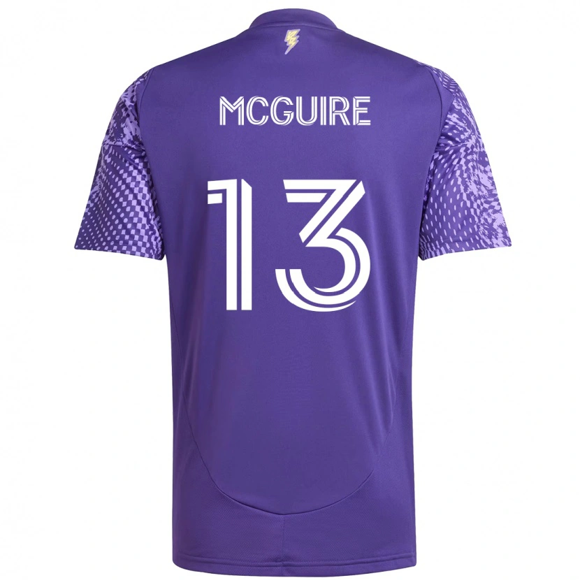 Danxen Mujer Camiseta Duncan Mcguire #13 Morado Blanco 1ª Equipación 2025/26 La Camisa México