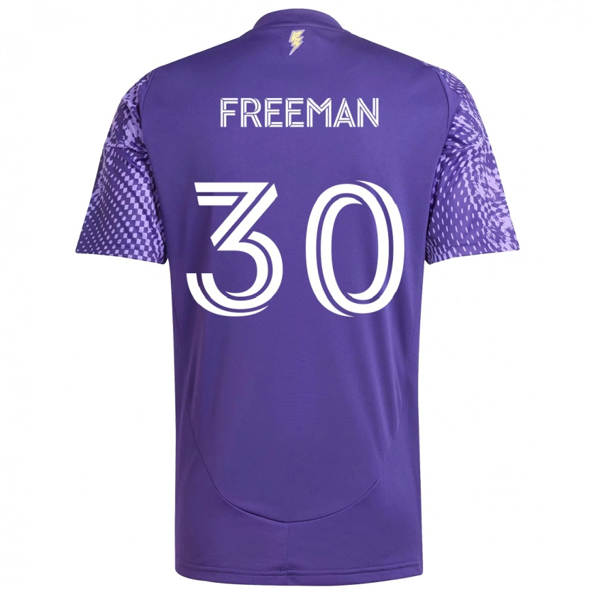 Danxen Mujer Camiseta Alex Freeman #30 Morado Blanco 1ª Equipación 2025/26 La Camisa México