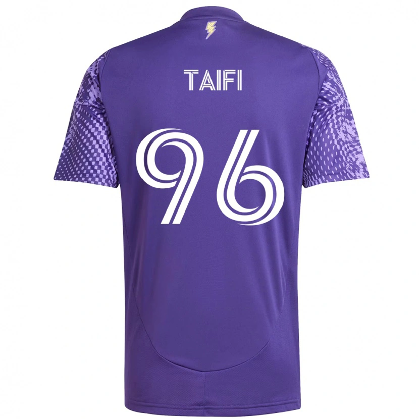 Danxen Mujer Camiseta Zakaria Taifi #96 Morado Blanco 1ª Equipación 2025/26 La Camisa México