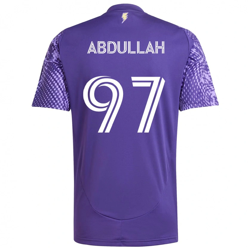 Danxen Mujer Camiseta Majed Abdullah #97 Morado Blanco 1ª Equipación 2025/26 La Camisa México