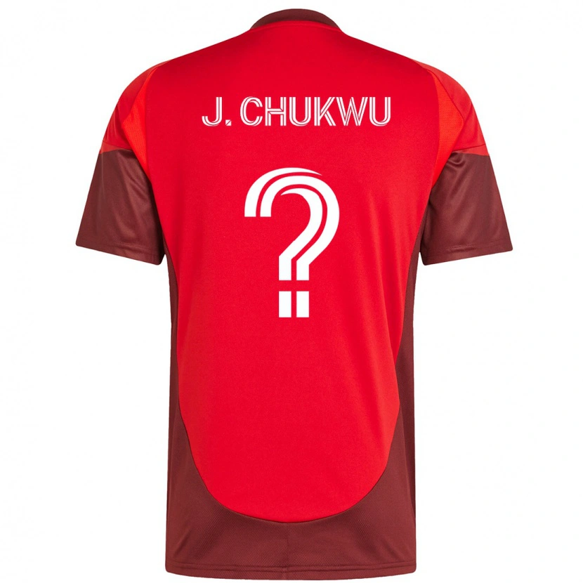 Danxen Mujer Camiseta Joses Chukwu #0 Blanco Rojo 1ª Equipación 2025/26 La Camisa México