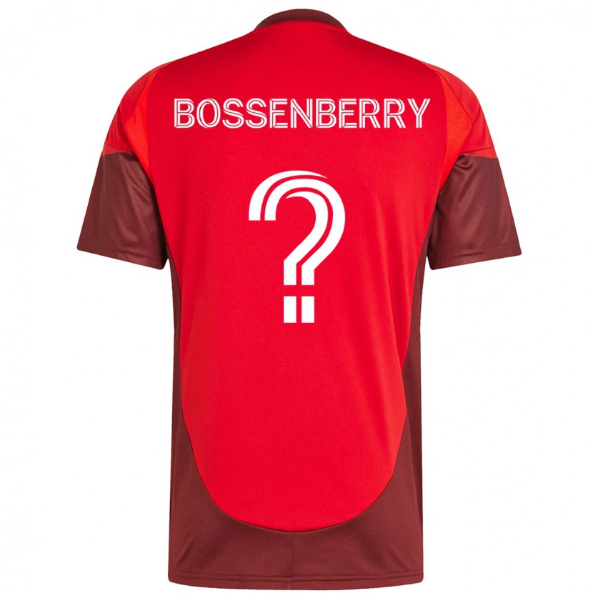 Danxen Mujer Camiseta Antone Bossenberry #0 Blanco Rojo 1ª Equipación 2025/26 La Camisa México