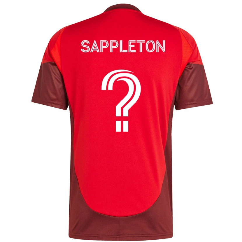 Danxen Mujer Camiseta Spencer Sappleton #0 Blanco Rojo 1ª Equipación 2025/26 La Camisa México