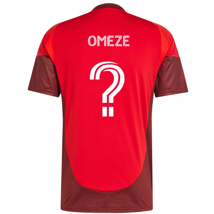 Danxen Mujer Camiseta Chimere Omeze #0 Blanco Rojo 1ª Equipación 2025/26 La Camisa México