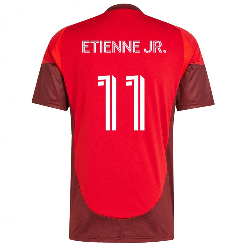 Danxen Mujer Camiseta Derrick Etienne Jr. #11 Blanco Rojo 1ª Equipación 2025/26 La Camisa México