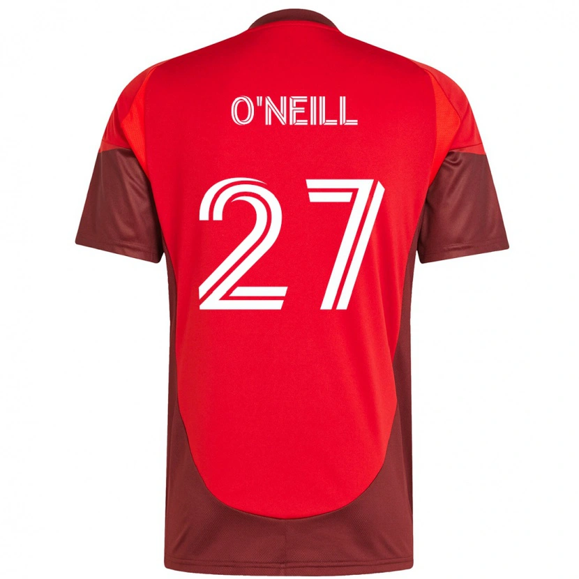 Danxen Mujer Camiseta Shane O'neill #27 Blanco Rojo 1ª Equipación 2025/26 La Camisa México