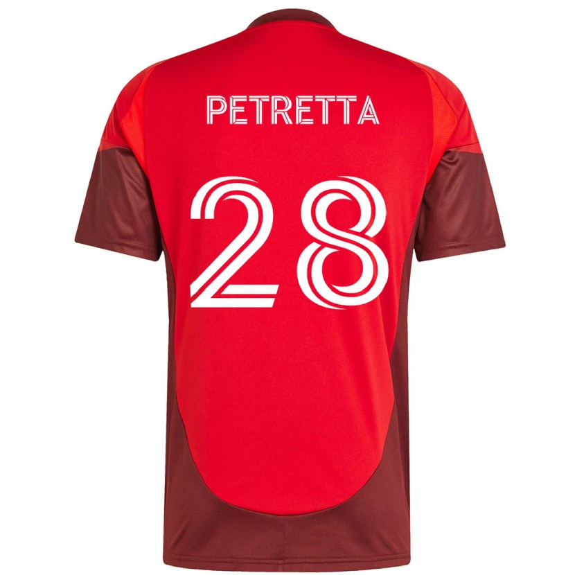 Danxen Mujer Camiseta Raoul Petretta #28 Blanco Rojo 1ª Equipación 2025/26 La Camisa México