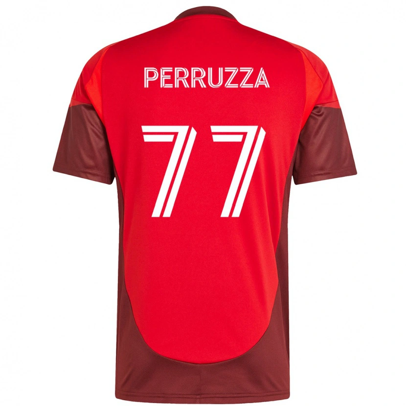 Danxen Mujer Camiseta Jordan Perruzza #77 Rojo Blanco 1ª Equipación 2025/26 La Camisa México