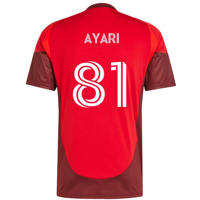Danxen Mujer Camiseta Hassan Ayari #81 Blanco Rojo 1ª Equipación 2025/26 La Camisa México