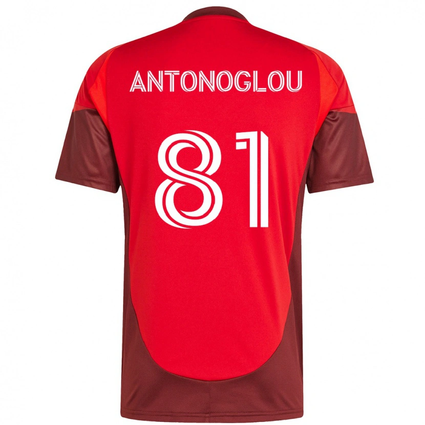 Danxen Mujer Camiseta Themi Antonoglou #81 Blanco Rojo 1ª Equipación 2025/26 La Camisa México