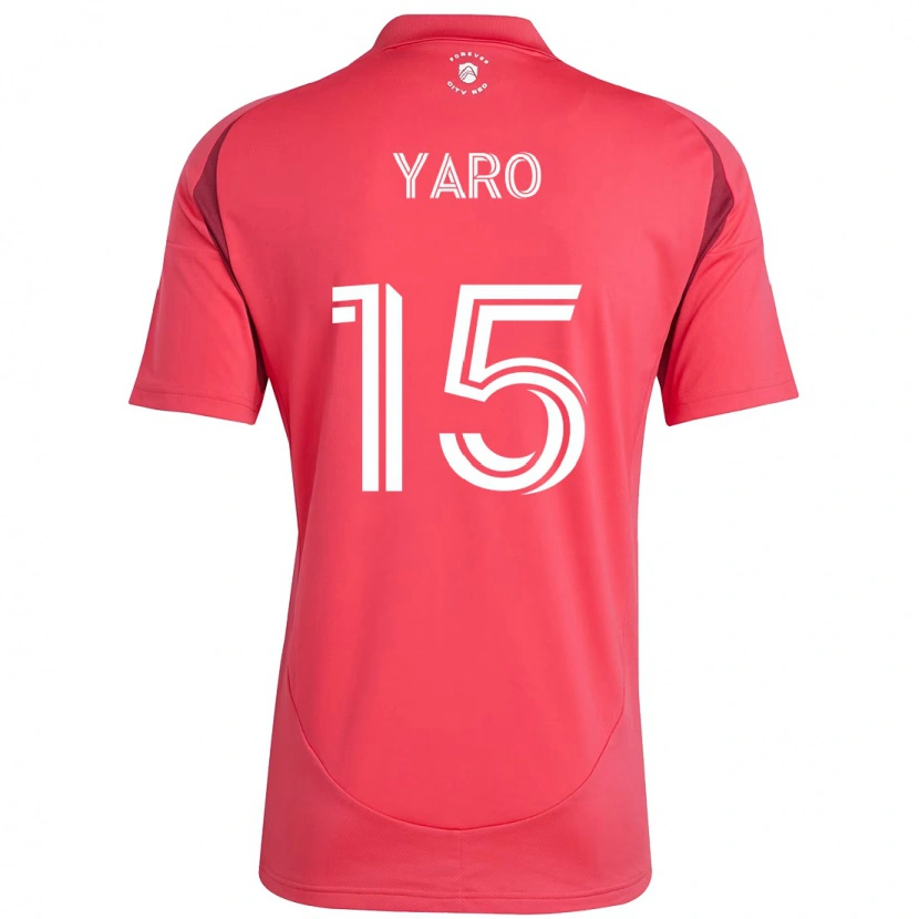 Danxen Mujer Camiseta Joshua Yaro #15 Magenta Blanco 1ª Equipación 2025/26 La Camisa México