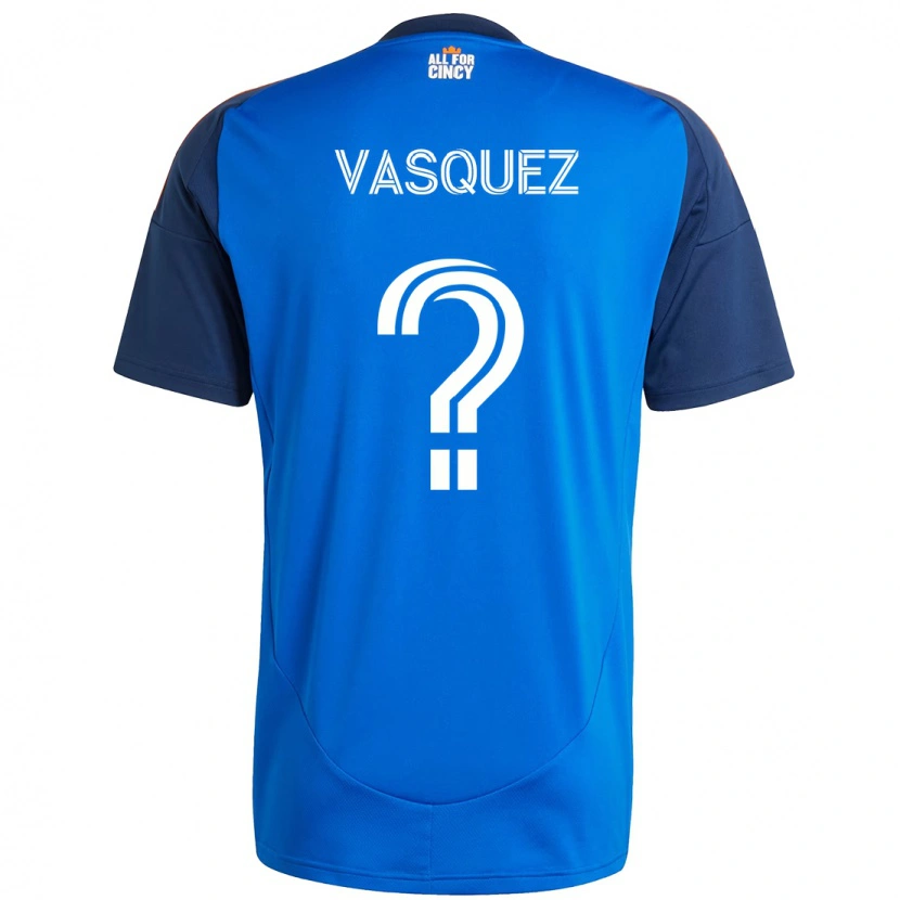 Danxen Mujer Camiseta Bryan Vásquez #0 Blanco Azul Naranja 1ª Equipación 2025/26 La Camisa México