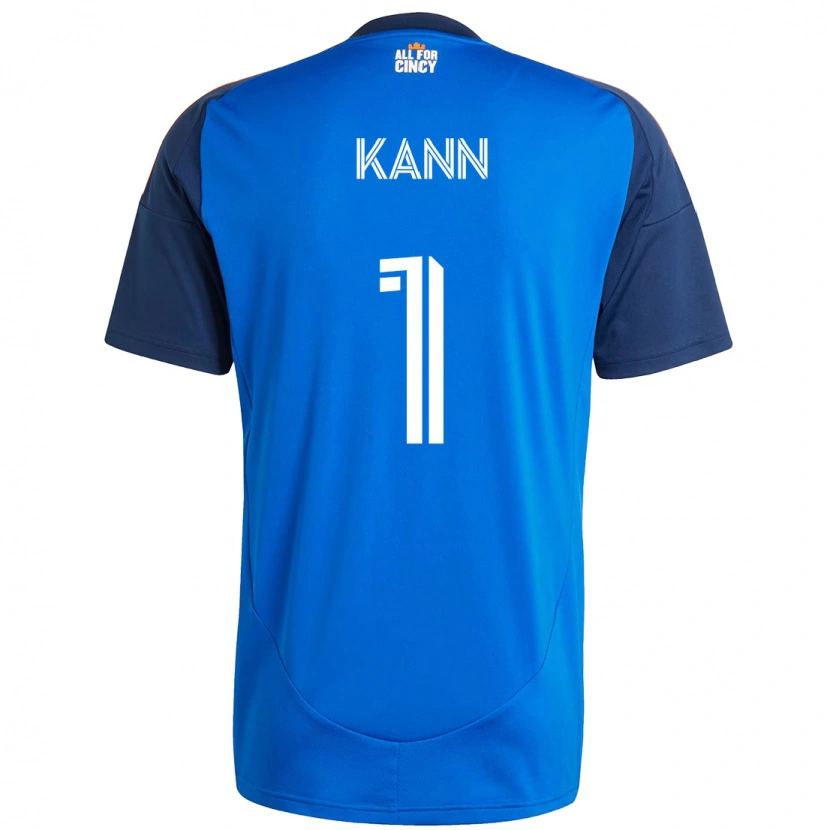 Danxen Mujer Camiseta Alec Kann #1 Blanco Azul Naranja 1ª Equipación 2025/26 La Camisa México