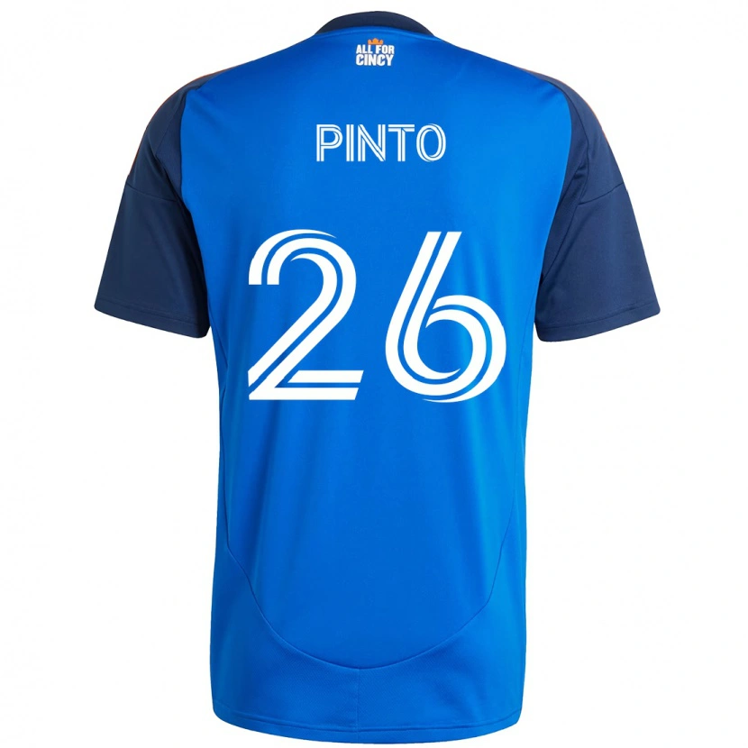 Danxen Mujer Camiseta Malik Pinto #26 Blanco Azul Naranja 1ª Equipación 2025/26 La Camisa México