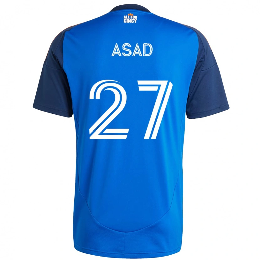Danxen Mujer Camiseta Yamil Asad #27 Blanco Azul Naranja 1ª Equipación 2025/26 La Camisa México