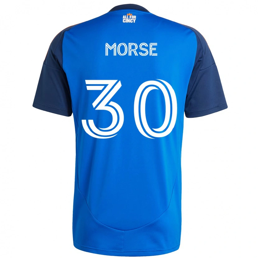 Danxen Mujer Camiseta Hunter Morse #30 Blanco Azul Naranja 1ª Equipación 2025/26 La Camisa México