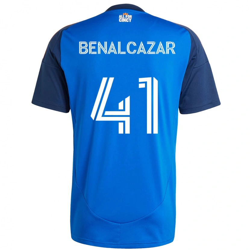 Danxen Mujer Camiseta Nico Benalcázar #41 Blanco Azul Naranja 1ª Equipación 2025/26 La Camisa México
