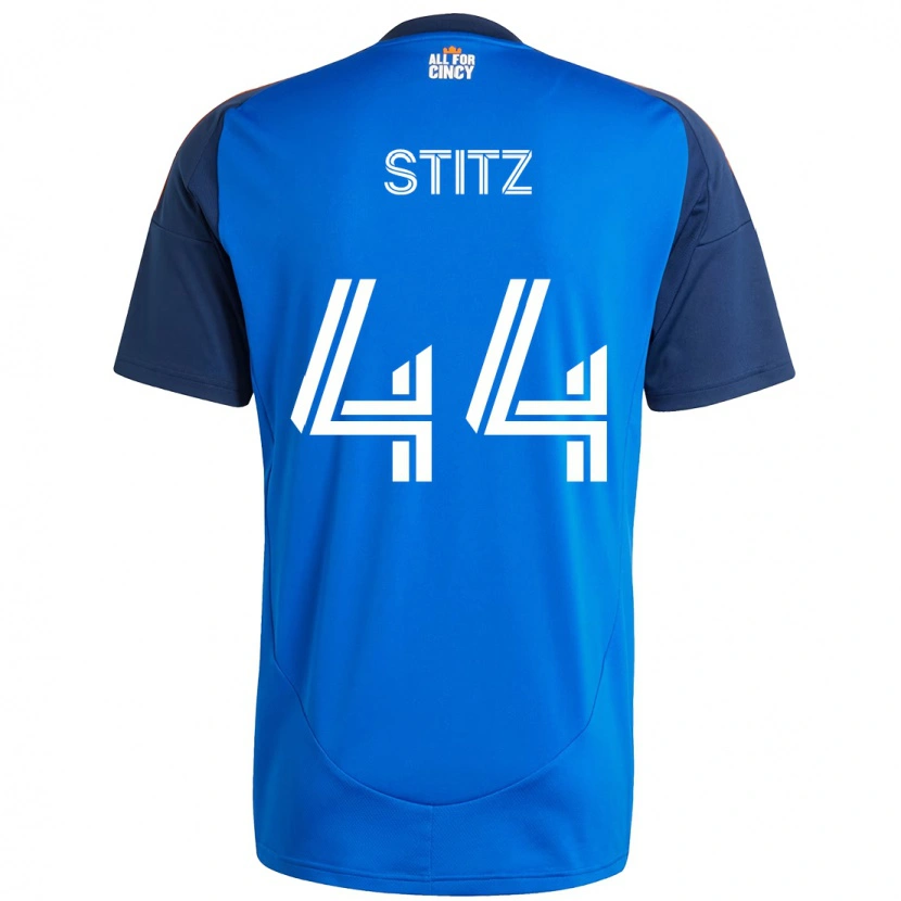 Danxen Mujer Camiseta Ben Stitz #44 Blanco Azul Naranja 1ª Equipación 2025/26 La Camisa México