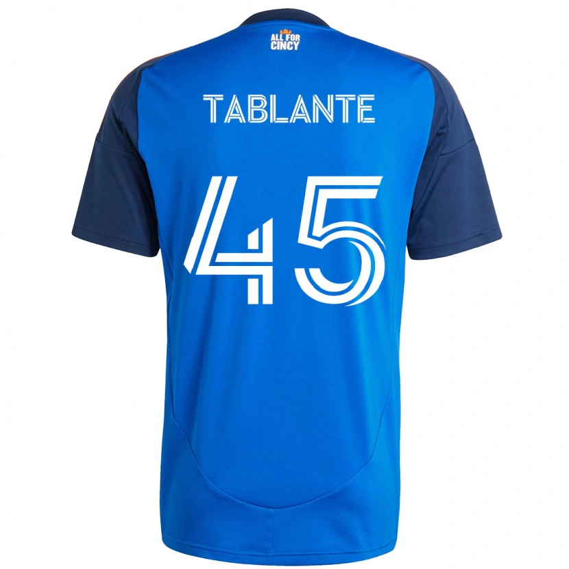 Danxen Mujer Camiseta Moises Tablante #45 Blanco Azul Naranja 1ª Equipación 2025/26 La Camisa México