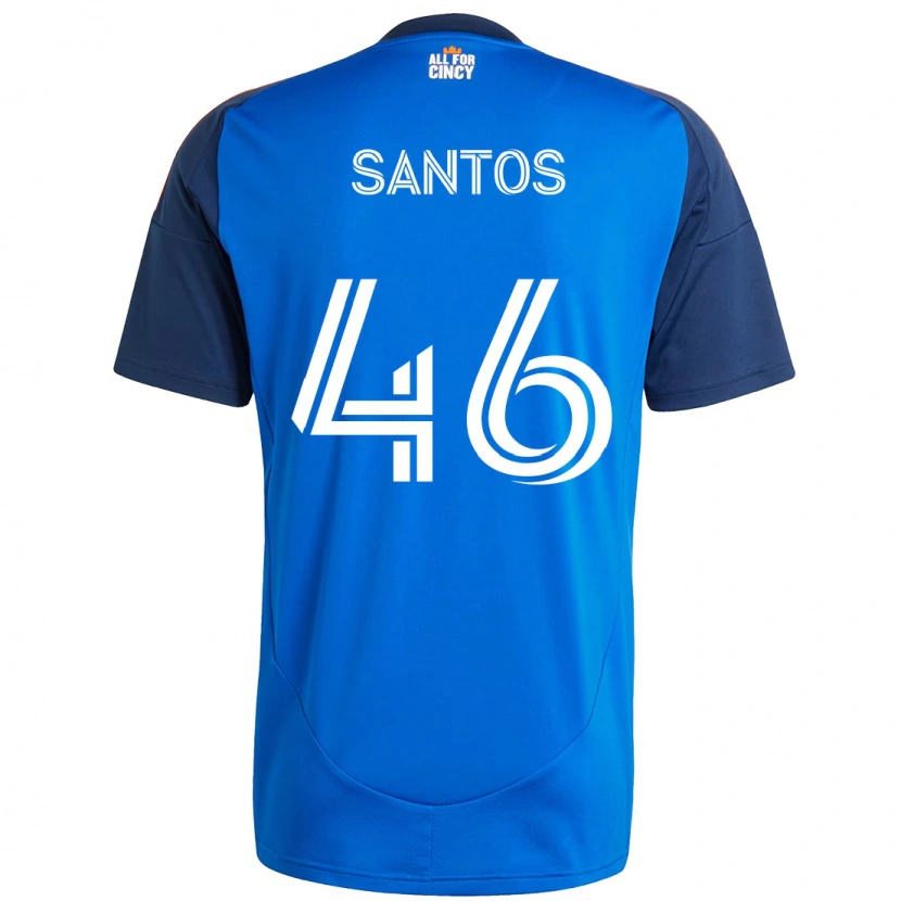 Danxen Mujer Camiseta Guilherme Santos #46 Blanco Azul Naranja 1ª Equipación 2025/26 La Camisa México