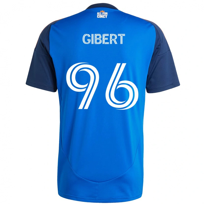 Danxen Mujer Camiseta Gaël Gibert #96 Azul Oscuro Naranja 1ª Equipación 2025/26 La Camisa México