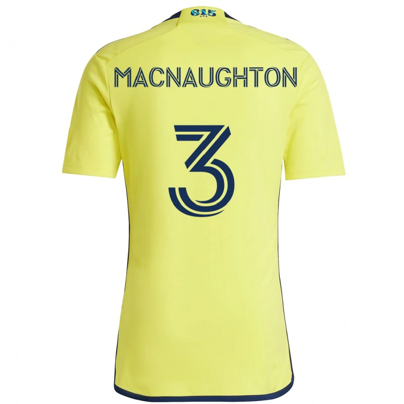 Danxen Mujer Camiseta Lukas Macnaughton #3 Amarillo Azul Marino 1ª Equipación 2025/26 La Camisa México
