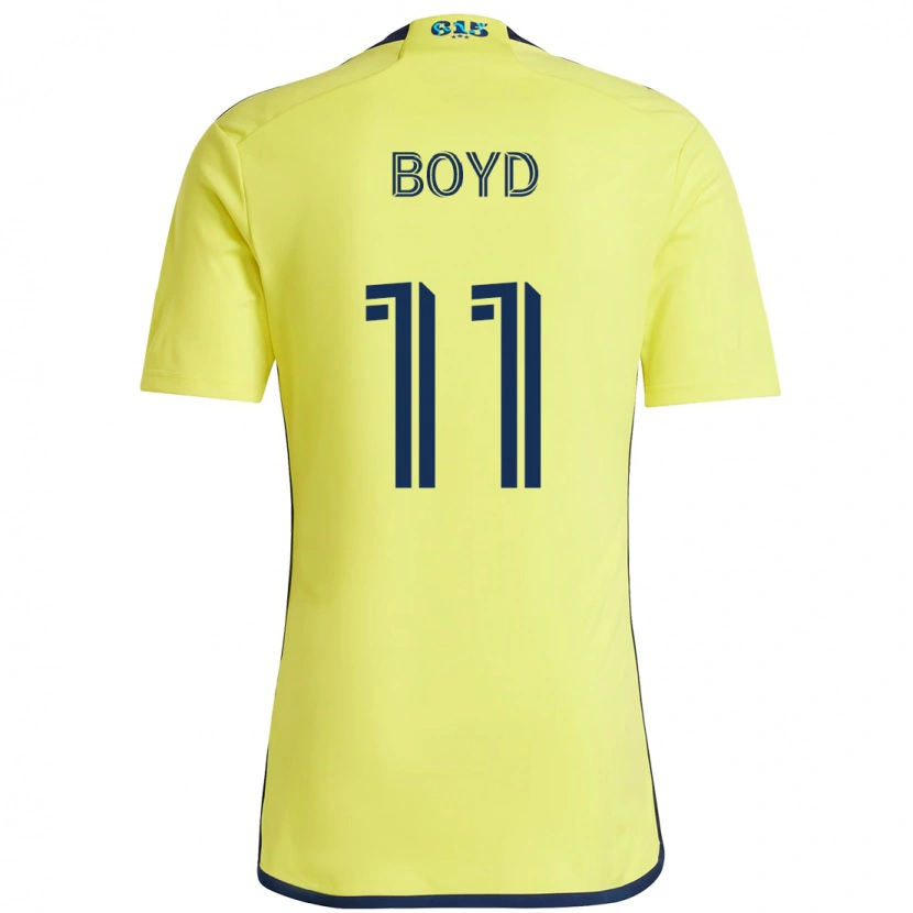 Danxen Mujer Camiseta Tyler Boyd #11 Azul Marino Amarillo 1ª Equipación 2025/26 La Camisa México