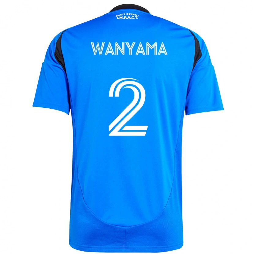 Danxen Mujer Camiseta Victor Wanyama #2 Azul Celeste Azul Oscuro 1ª Equipación 2025/26 La Camisa México