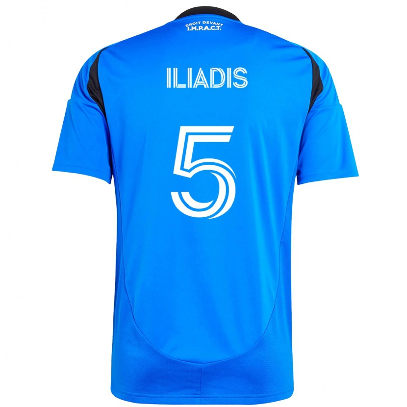 Danxen Mujer Camiseta Ilias Iliadis #5 Azul Celeste Azul Oscuro 1ª Equipación 2025/26 La Camisa México