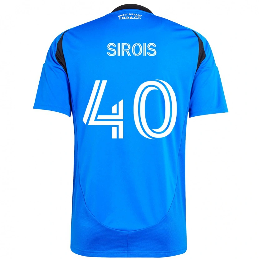 Danxen Mujer Camiseta Jonathan Sirois #40 Azul Oscuro Negro 1ª Equipación 2025/26 La Camisa México
