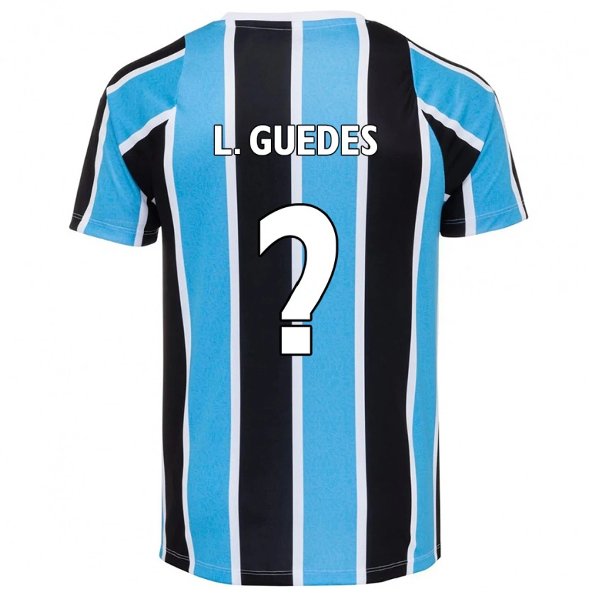 Danxen Mujer Camiseta Luis Guedes #0 Blanco Azul 1ª Equipación 2025/26 La Camisa México