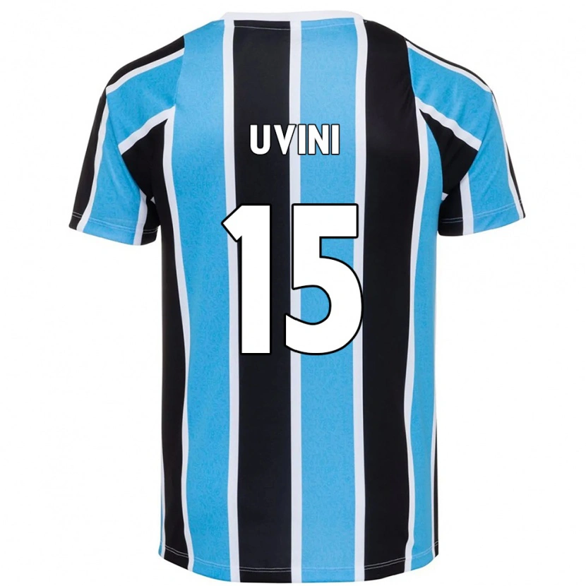 Danxen Mujer Camiseta Bruno Uvini #15 Blanco Azul 1ª Equipación 2025/26 La Camisa México