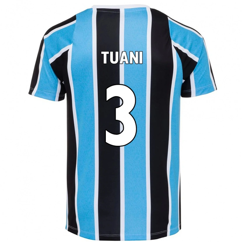 Danxen Mujer Camiseta Tuani #3 Blanco Azul 1ª Equipación 2025/26 La Camisa México