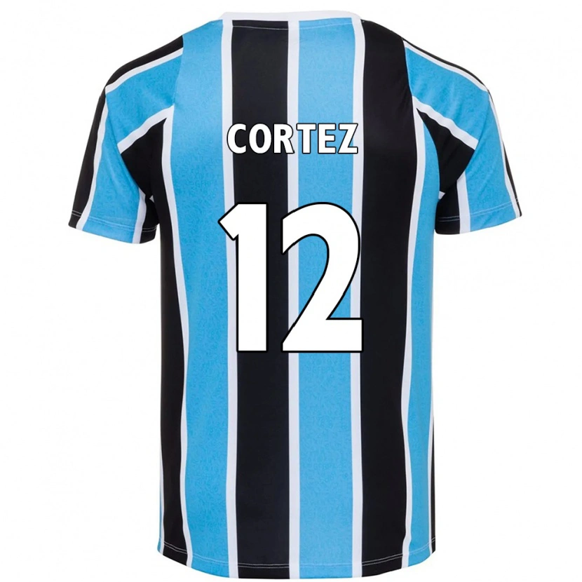 Danxen Mujer Camiseta Bruno Cortez #12 Blanco Azul 1ª Equipación 2025/26 La Camisa México