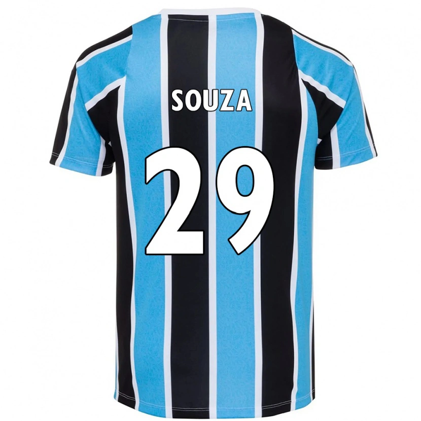 Danxen Mujer Camiseta Diego Souza #29 Blanco Azul 1ª Equipación 2025/26 La Camisa México