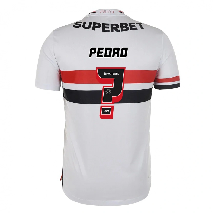 Danxen Mujer Camiseta Joao Pedro #0 Rojo Negro Blanco 1ª Equipación 2025/26 La Camisa México