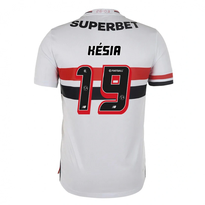Danxen Mujer Camiseta Késia #19 Rojo Negro Blanco 1ª Equipación 2025/26 La Camisa México