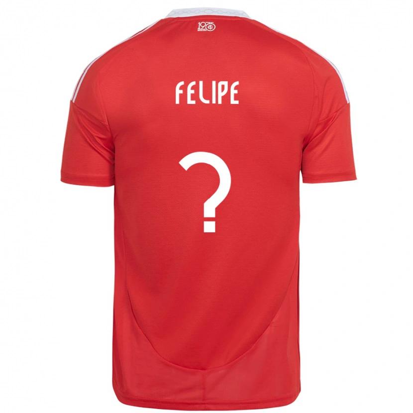 Danxen Mujer Camiseta Gabriel Felipe #0 Blanco Rojo 1ª Equipación 2025/26 La Camisa México