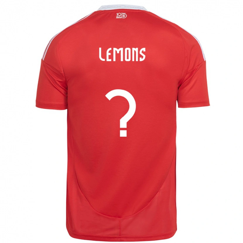 Danxen Mujer Camiseta Matheus Lemons #0 Blanco Rojo 1ª Equipación 2025/26 La Camisa México