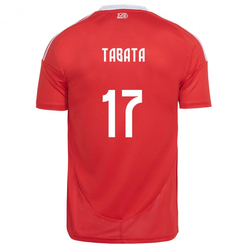 Danxen Mujer Camiseta Bruno Tabata #17 Rojo Blanco 1ª Equipación 2025/26 La Camisa México