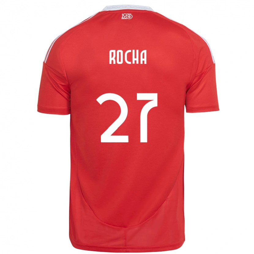 Danxen Mujer Camiseta Kaique Rocha #27 Blanco Rojo 1ª Equipación 2025/26 La Camisa México