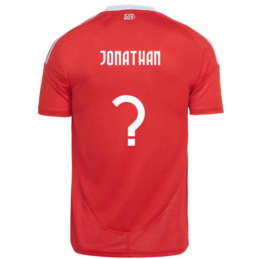 Danxen Mujer Camiseta Jonathan #0 Rojo Blanco 1ª Equipación 2025/26 La Camisa México