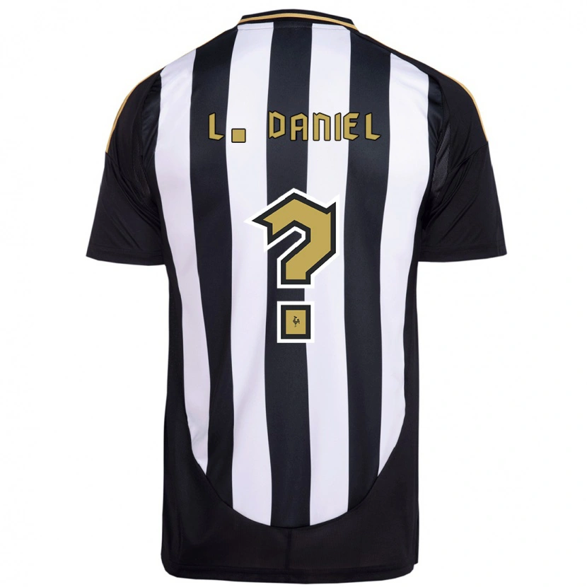 Danxen Mujer Camiseta Lucas Daniel #0 Blanco Negro 1ª Equipación 2025/26 La Camisa México